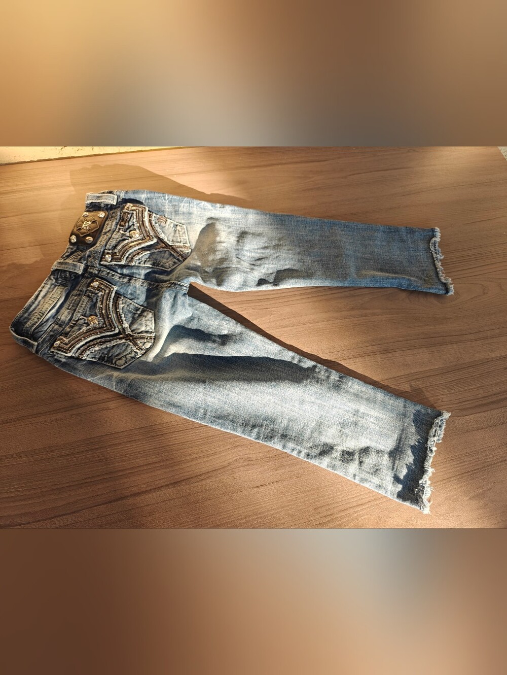 Miss Me Studded Distressed Jeans 27